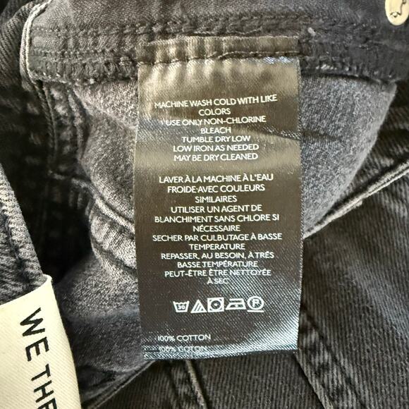 Free People jeans straight-leg high rise cotton streetwear boho pants 32 - Picture 9 of 9